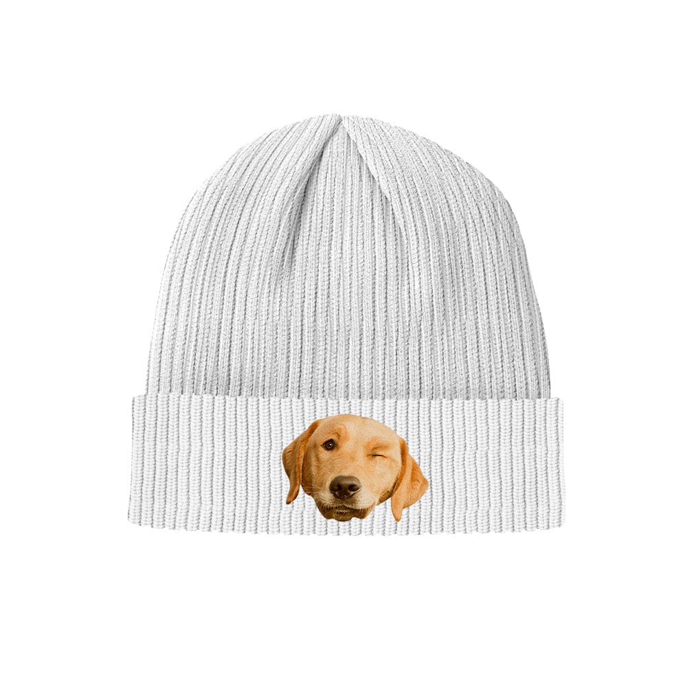 Custom Face Knitted Hat Unisex Winter Beanie Hat Warm Cap for Adult