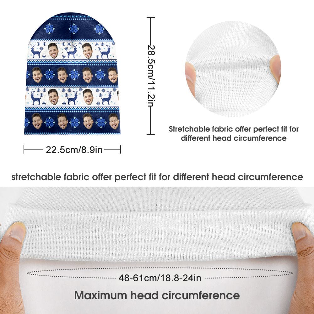 Beanie Hat Warm Soft Knit Hat Winter Cap for Christmas Gift Custom Gift for girlfriend personalized gift sweet memory