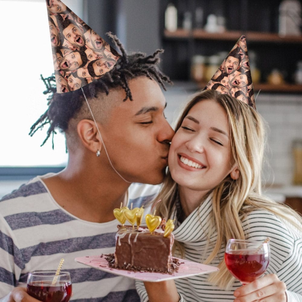 Personalized Face Birthday Party Hats Funny Birthday Hats for Party Decorations Supplies