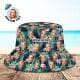 Custom Face Flower Bucket Hat Unisex Outdoor Cap
