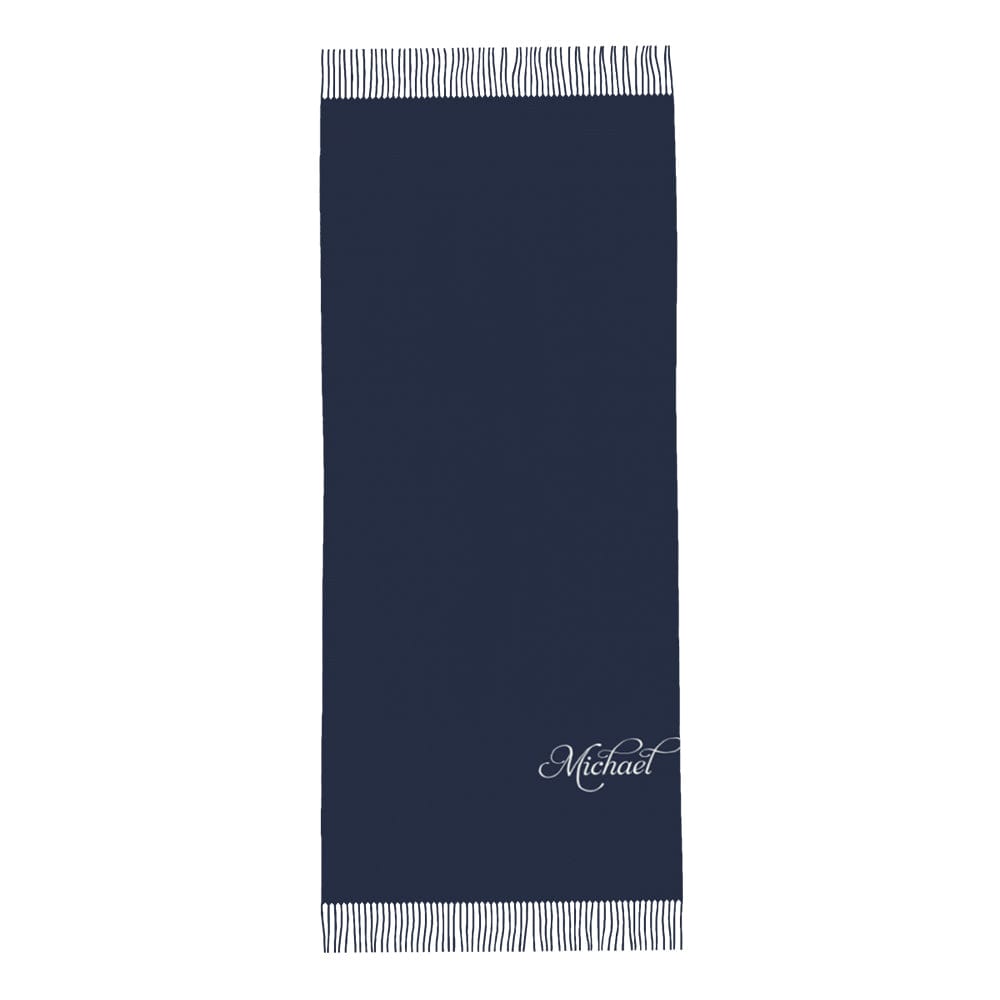 Personalised Winter Scarf Custom Name Unisex Scarf