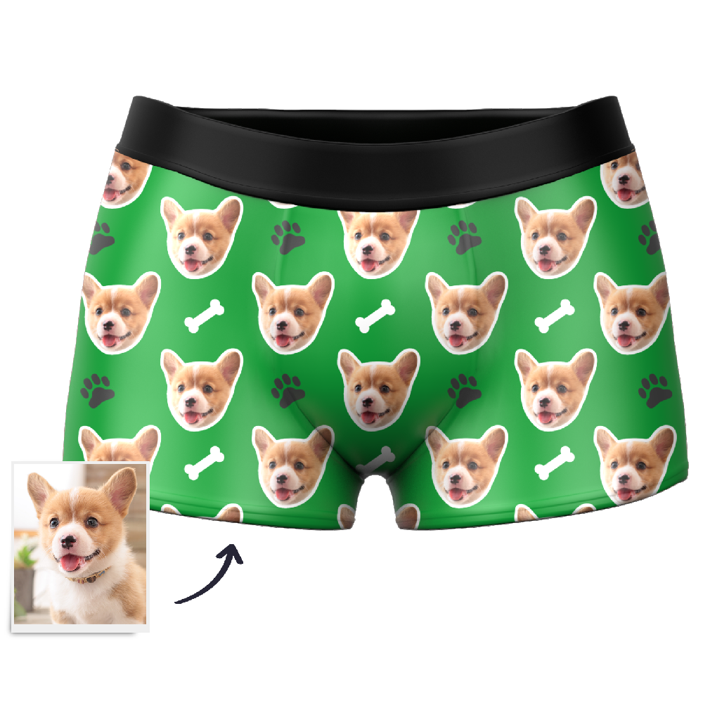 personalized face photo soft stretch comfort mens underwear gift for boyfriend