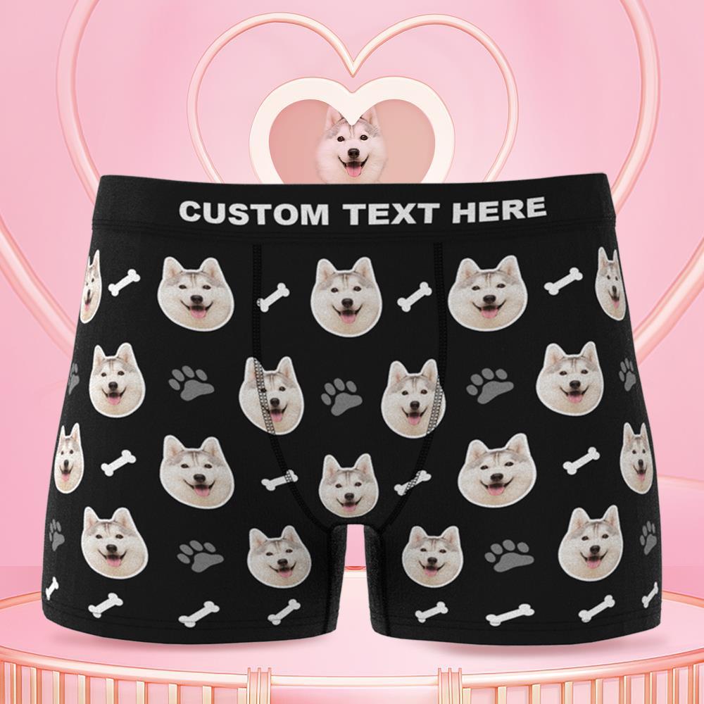 personalized face photo mens underwear soft stretch comfort gift for boyfriend