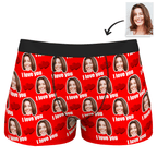 personalized face photo soft stretch comfort boxer shorts gift for boyfriend