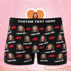 personalized face photo boxer shorts soft stretch comfort gift for boyfriend