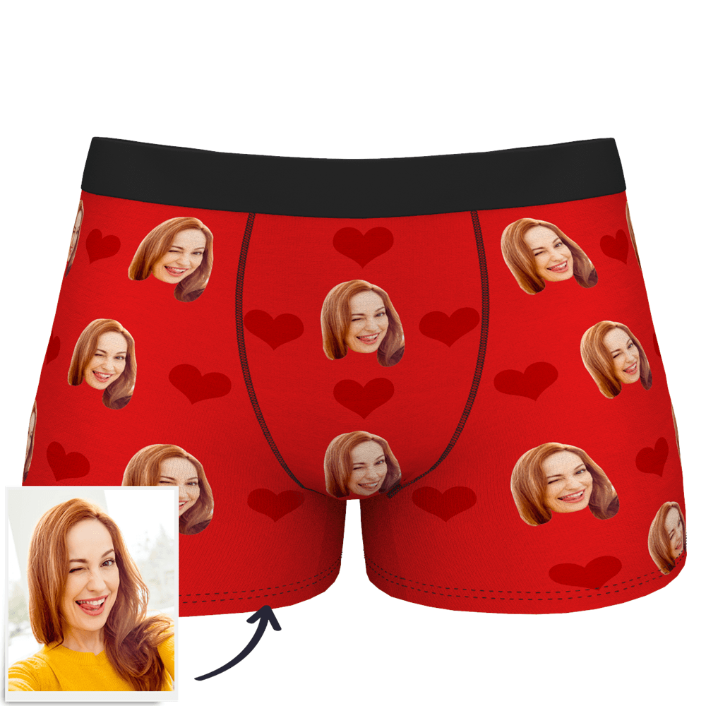 mens underwear personalized face photo personal style gift for boyfriend custom style