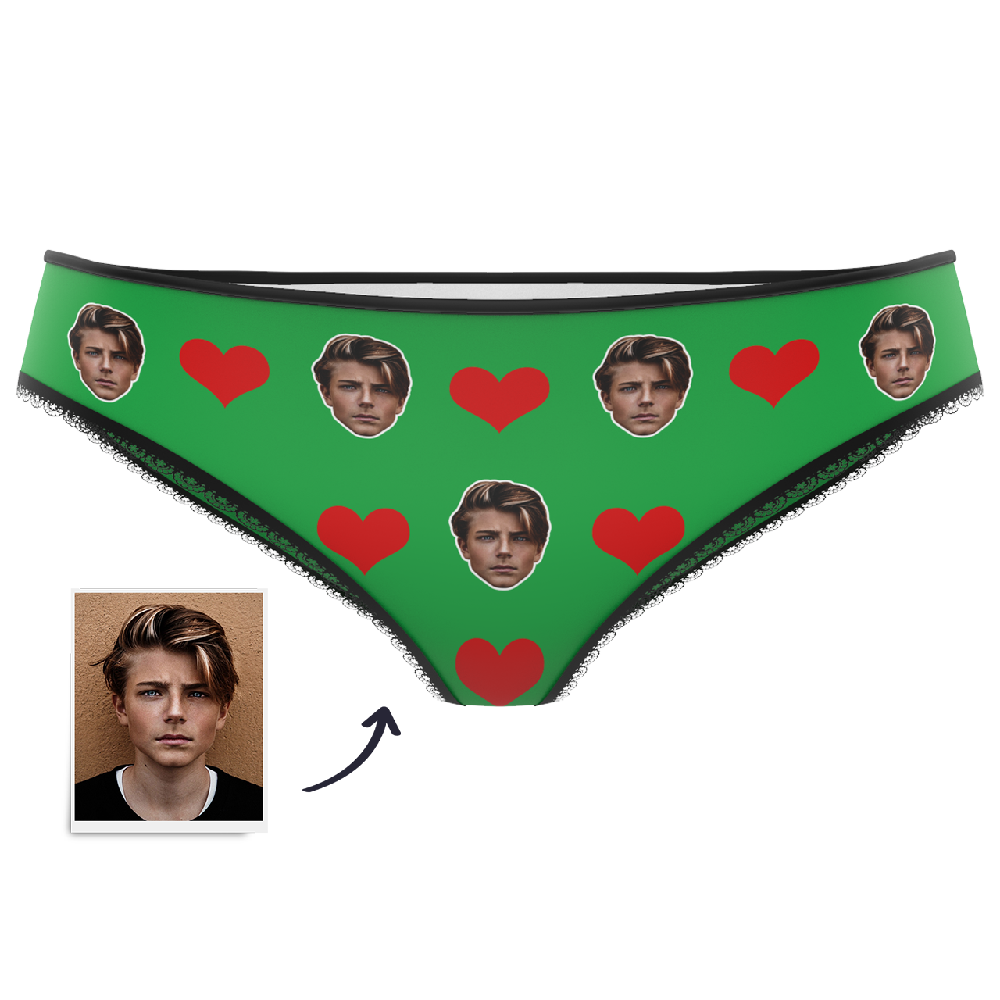 gifts for wife Valentine's Day Gift Heart - Custom Face Panties Underwear detail 6