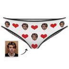 gifts for wife Valentine's Day Gift Heart - Custom Face Panties Underwear detail 2
