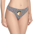 Sweet Heart - Women's Popular Custom Face Thong Pantie Underwear