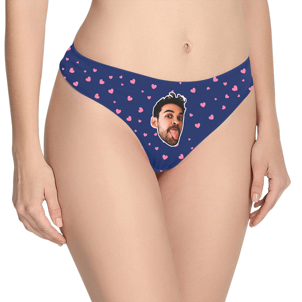 Sweet Heart - Women's Popular Custom Face Thong Pantie Underwear