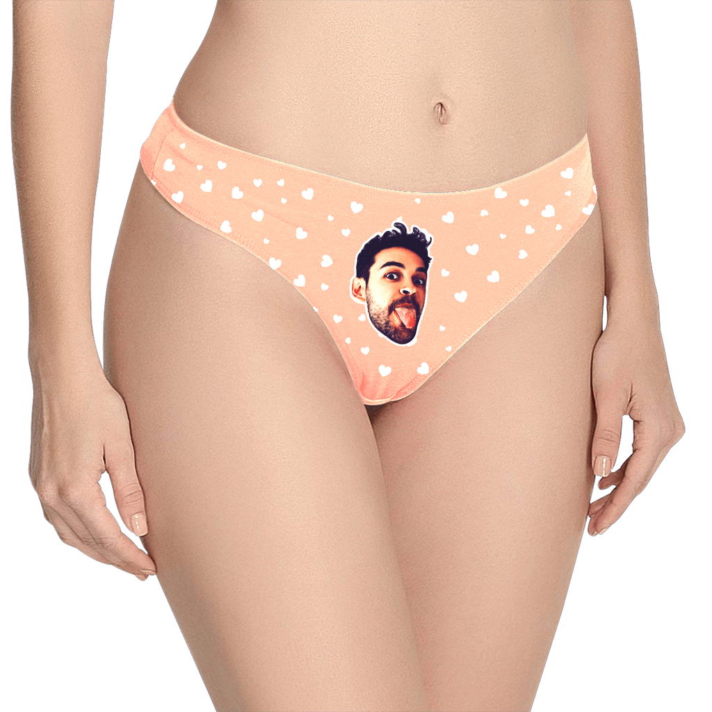 Sweet Heart - Women's Popular Custom Face Thong Pantie Underwear