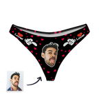 gifts for wife LOVER - WOMEN'S CUSTOM FACE THONG PANTIE UNDERWEAR detail 6