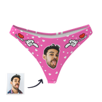 gifts for wife LOVER - WOMEN'S CUSTOM FACE THONG PANTIE UNDERWEAR detail 7