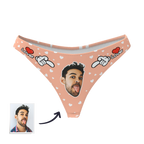 gifts for wife LOVER - WOMEN'S CUSTOM FACE THONG PANTIE UNDERWEAR detail 5