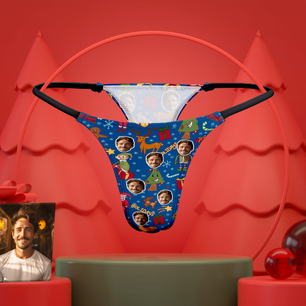 gifts for wife Forever Together - Personalized Keepsake - Face Women's Tanga Thong Personalised Sexy Underwear Christmas Gift