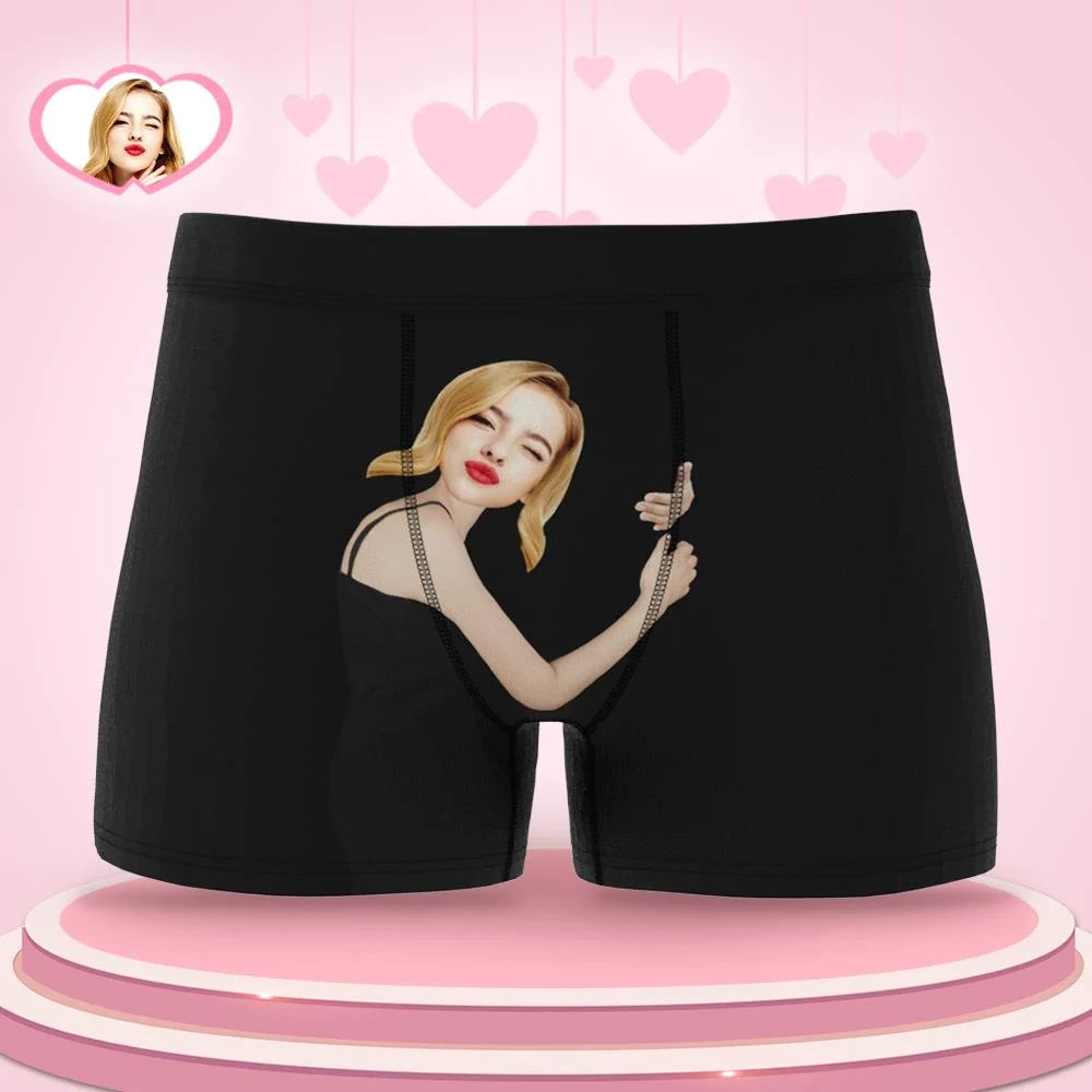 boxer shorts hug inspired artwork funny romantic gift for boyfriend