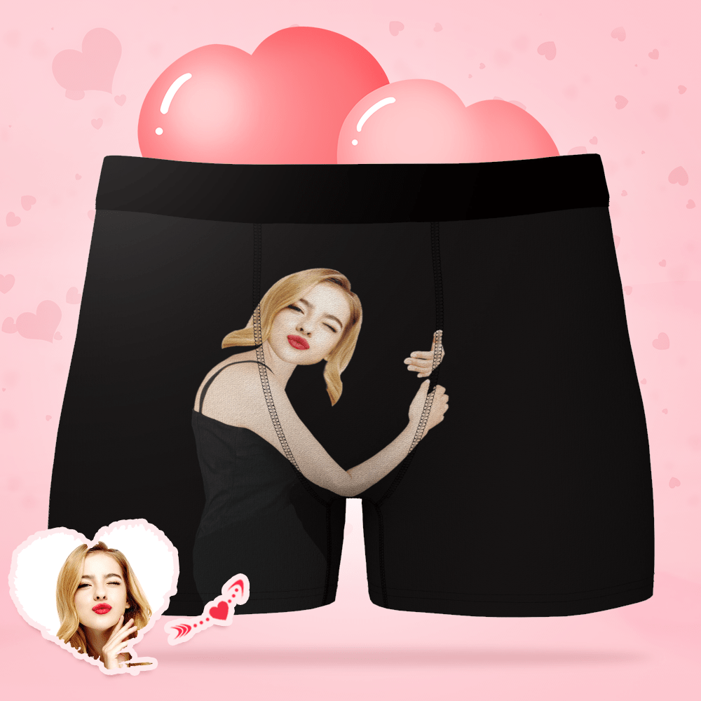 personalized boxer shorts hug inspired artwork gift for boyfriend