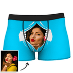MEN'S FACE ON TEARING CUSTOM BOXER SHORTS