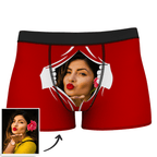 MEN'S FACE ON TEARING CUSTOM BOXER SHORTS