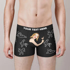 Personalize Face Boxer Custom Sexy Naughty Underwear Gifts for Him