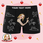 Personalize Face Boxer Custom Sexy Naughty Underwear Gifts for Him