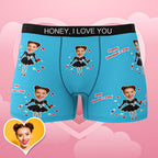 mens underwear heart theme design gift for boyfriend