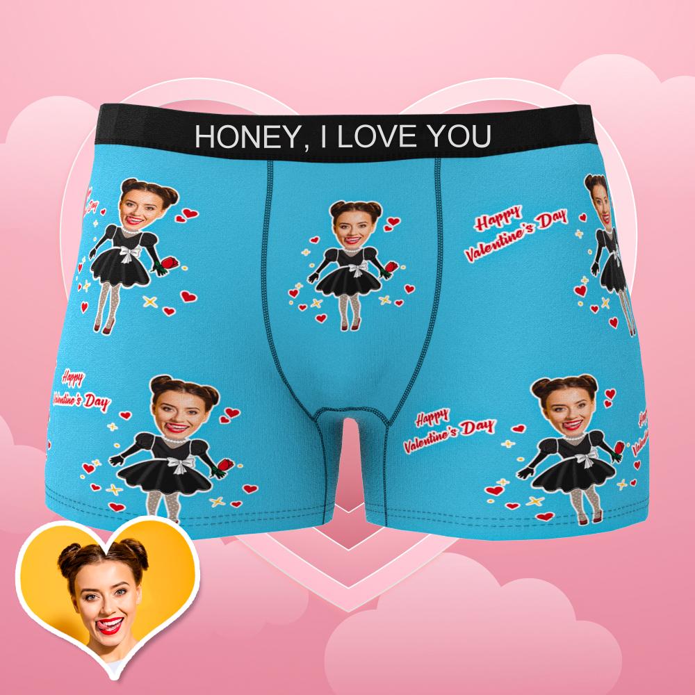 mens underwear heart theme design gift for boyfriend
