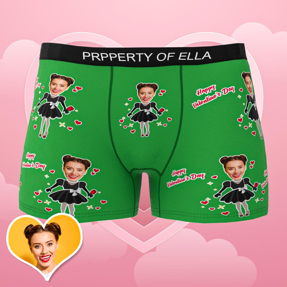 personalized face photo mens underwear gift for boyfriend