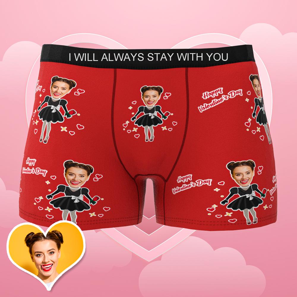 mens underwear personalized face photo personal style gift for boyfriend