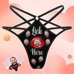 gifts for wife Love Her Always - Personalized Keepsake - Face Thong Personalized Red Kiss Women's Funny Thongs Gift for Her -