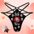 gifts for wife Love Her Always - Personalized Keepsake - Face Thong Personalized Red Kiss Women's Funny Thongs Gift for Her -