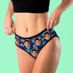 Custom Photo Underwear Bird of Paradise Women's Boxer Creative Gift for Her