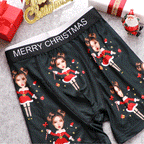 personalized face photo mens underwear soft stretch comfort gift for boyfriend custom style