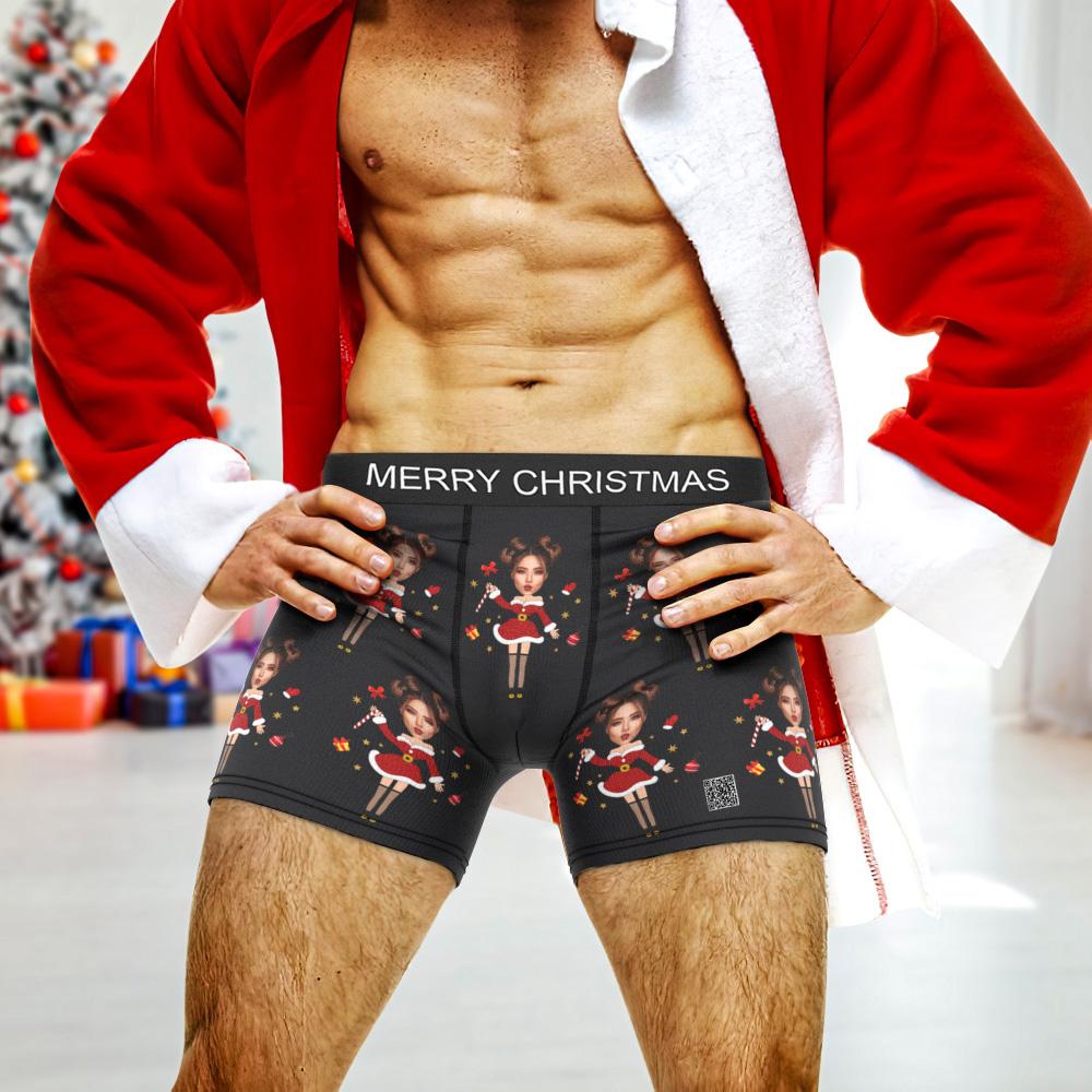 personalized face photo mens underwear custom design gift for boyfriend