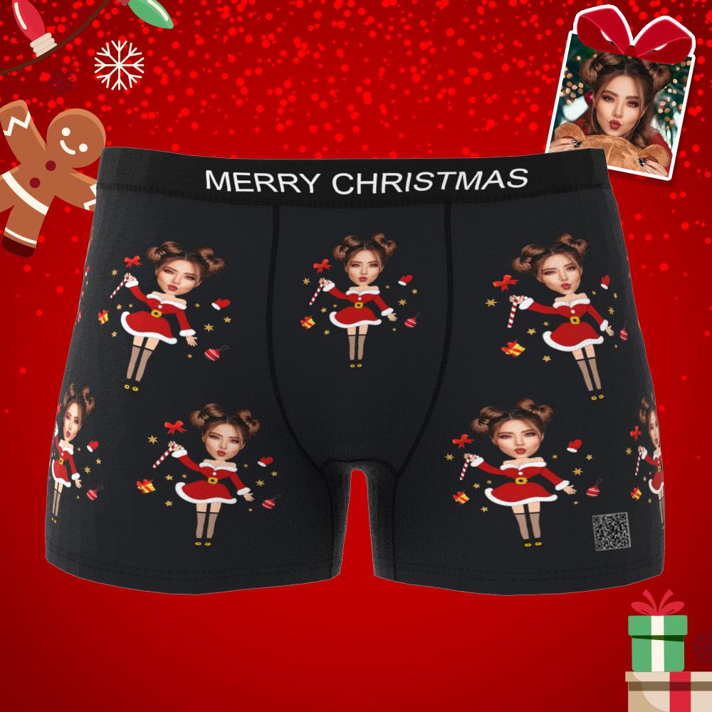 mens underwear personalized face photo personal style gift for boyfriend
