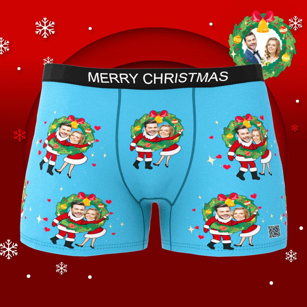 personalized face photo holiday surprise mens underwear gift for boyfriend