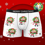 personalized face photo soft stretch comfort mens underwear gift for boyfriend