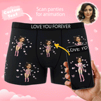personalized photo mens underwear soft stretch comfort gift for boyfriend