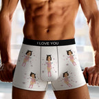 personalized photo mens underwear anniversary surprise gift for boyfriend custom style