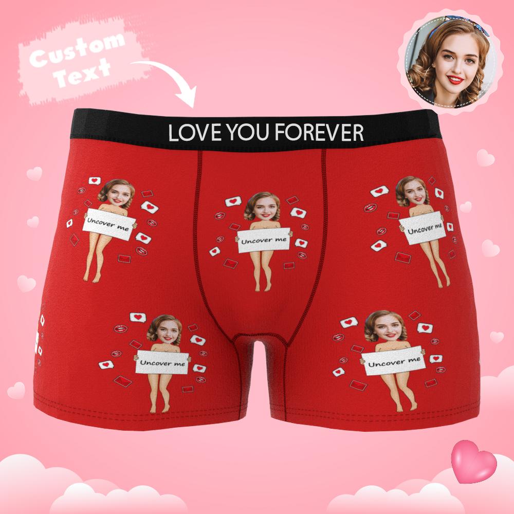 personalized photo mens underwear gift for boyfriend