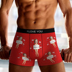 mens underwear personalized photo anniversary surprise gift for boyfriend custom style