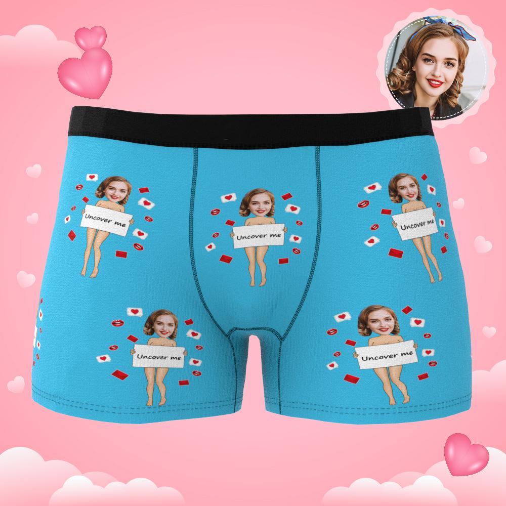 personalized photo soft stretch comfort mens underwear gift for boyfriend