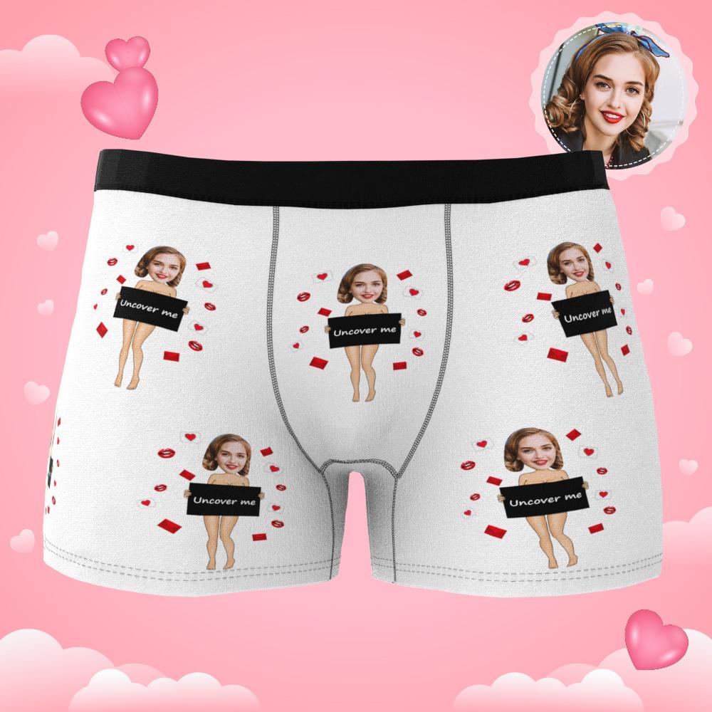 personalized photo mens underwear anniversary surprise gift for boyfriend