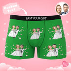 Custom Photo Boxer Double Wedding Underwear Men's Underwear Gift For Boyfriend AR View