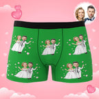 Custom Photo Boxer Double Wedding Underwear Men's Underwear Gift For Boyfriend AR View
