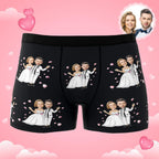 Custom Photo Boxer Double Wedding Underwear Men's Underwear Gift For Boyfriend AR View