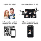 Custom Photo Boxer Double Wedding Underwear Men's Underwear Gift For Boyfriend AR View
