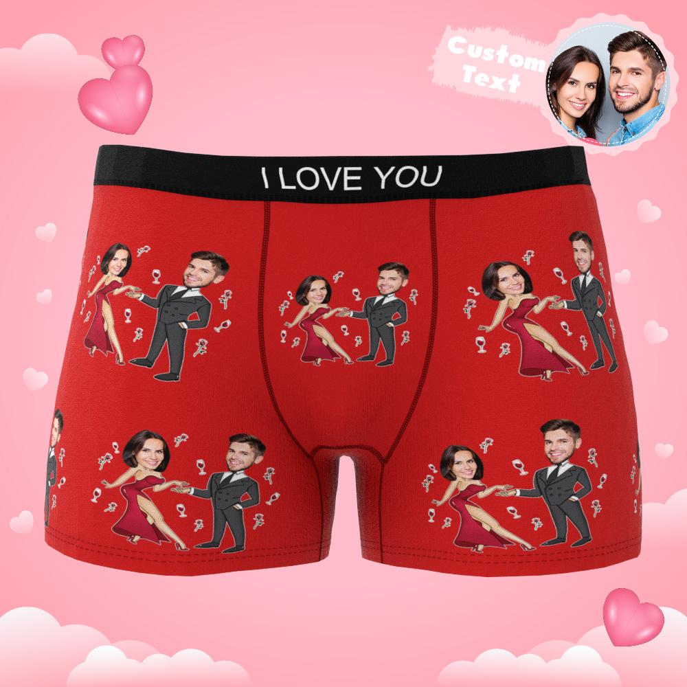 personalized face photo boxer briefs gift for boyfriend