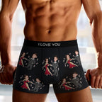 boxer briefs personalized face photo personal style gift for boyfriend