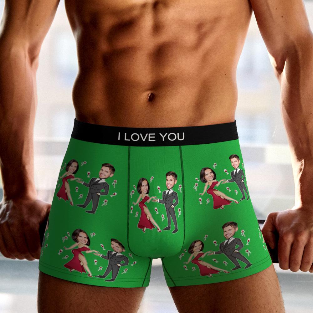 boxer briefs personalized face photo anniversary surprise gift for boyfriend custom style